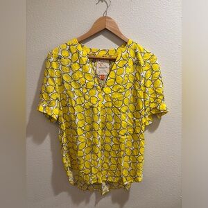 Anthropologie Lemon Top